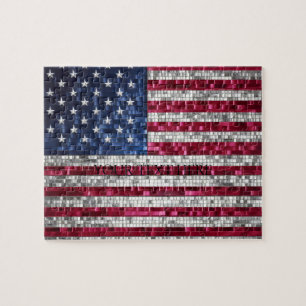 Gepersonaliseerde Verenigd Koninkrijk vlag puzzel Legpuzzel