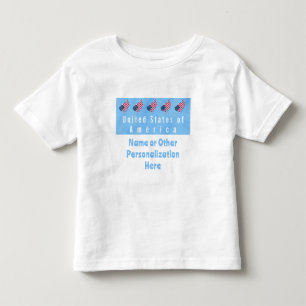 Gepersonaliseerde Verenigde Staten van Amerika Vla Kinder Shirts