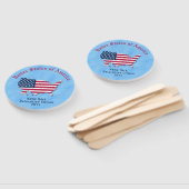 Gepersonaliseerde Verenigde Staten Vlaggenkaart Ve Handwaaier (Niet-gemonteerd)