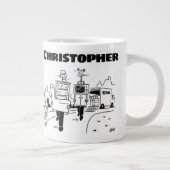 Gepersonaliseerde verhuizingen grote koffiekop (Rechts)