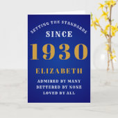 Gepersonaliseerde verjaardag 1930 Voeg Jouw naam B Kaart (Gele Bloem)