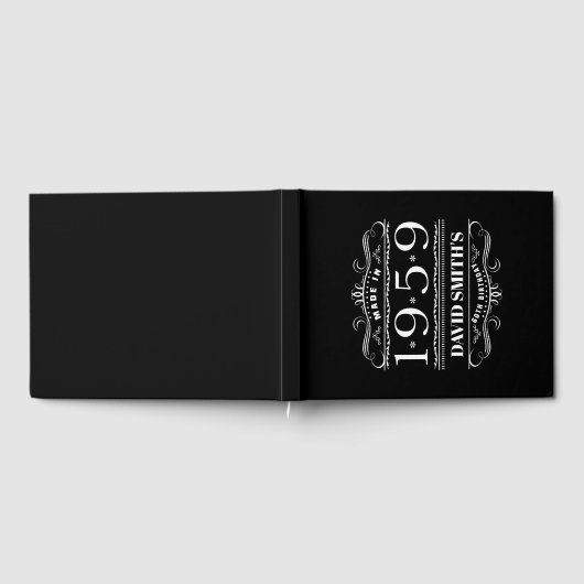 Gepersonaliseerde verjaardag 1959 voor mannen gastenboek (Volledig)