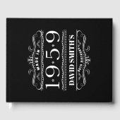 Gepersonaliseerde verjaardag 1959 voor mannen gastenboek (Voorkant)