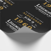 Gepersonaliseerde verjaardag 1960 Voeg Jouw naam L Cadeaupapier (Hoek)