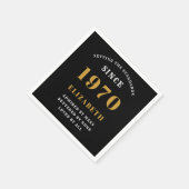 Gepersonaliseerde Verjaardag 1970 Toevoegen Jouw n Servet (Hoek)