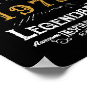 Gepersonaliseerde verjaardag 1973 Voeg Jouw naam L Poster (Hoek)