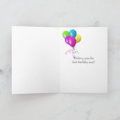 gepersonaliseerde verjaardag-Afrikaans grijs Kaart (Binnen)