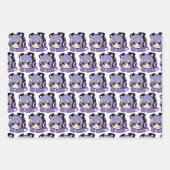 Gepersonaliseerde verjaardag Anime Gaming en Pizza Inpakpapier Vel (Voorkant 3)