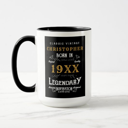 Gepersonaliseerde verjaardag Beste vader ooit lege Mok (Links)