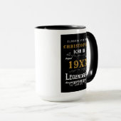 Gepersonaliseerde verjaardag Beste vader ooit lege Mok (Voorkant rechts)