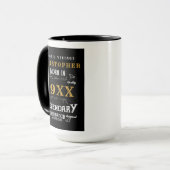 Gepersonaliseerde verjaardag Beste vader ooit lege Mok (Voorkant links)