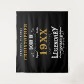 Gepersonaliseerde verjaardag Beste vader ooit lege Wandkleed (Voorkant)