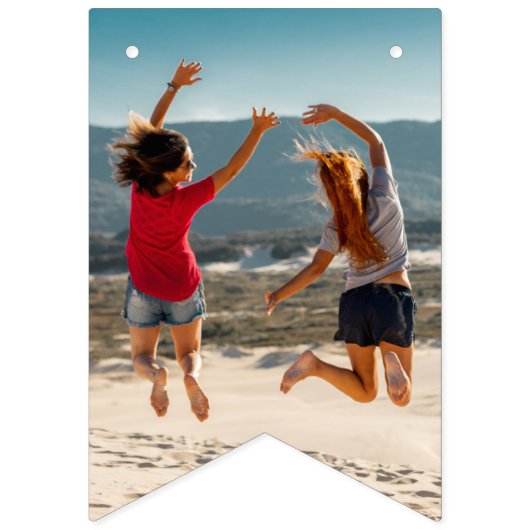 Gepersonaliseerde verjaardag Bunting met foto's Vlaggetjes (Derde vlag)