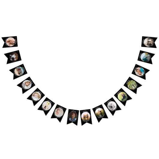 Gepersonaliseerde verjaardag Bunting met foto's Vlaggetjes (Alle)