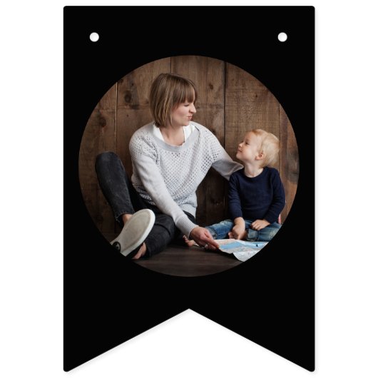 Gepersonaliseerde verjaardag Bunting met foto's Vlaggetjes (Tweede vlag)