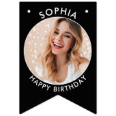 Gepersonaliseerde verjaardag Bunting met foto's Vlaggetjes (Eerste vlag)