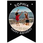 Gepersonaliseerde verjaardag Bunting met foto's Vlaggetjes (Derde vlag)