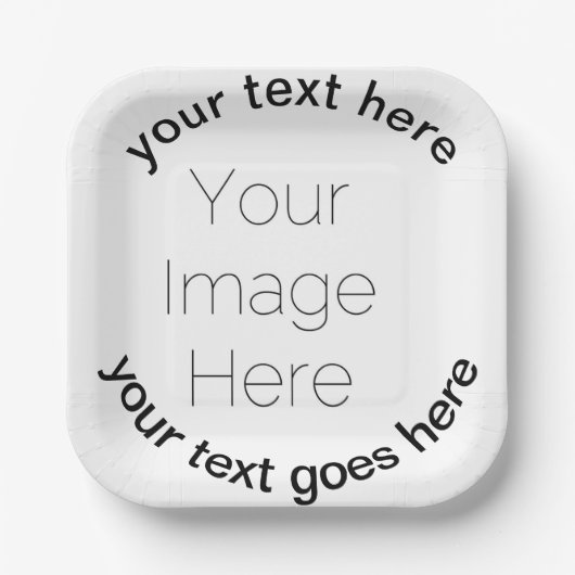 Gepersonaliseerde Verjaardag creëer uw eigen kinde Papieren Bordje (Voorkant)