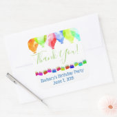 Gepersonaliseerde Verjaardag dank u stickers (Envelop)