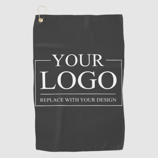 Gepersonaliseerde Verjaardag Gift Golfer Dad Elega Golfhanddoek (Voorkant)