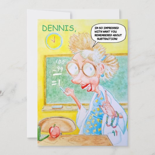 Gepersonaliseerde verjaardag Hartelijk dank Bedankkaart (Voorkant)