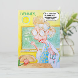 Gepersonaliseerde verjaardag Hartelijk dank Bedankkaart