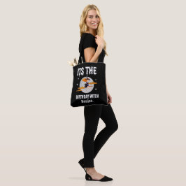 Gepersonaliseerde Verjaardag Heks Halloween Verjaa Tote Bag