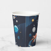 Gepersonaliseerde Verjaardag in de Buitenruimte Papieren Bekers (Rechts)