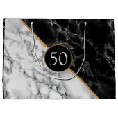 Gepersonaliseerde Verjaardag Jubileum Gift Bag Mar Groot Cadeauzakje (Achterkant)