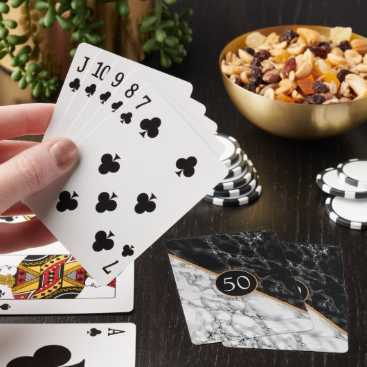 Gepersonaliseerde Verjaardag Jubileum Speelkaarten (Insitu)