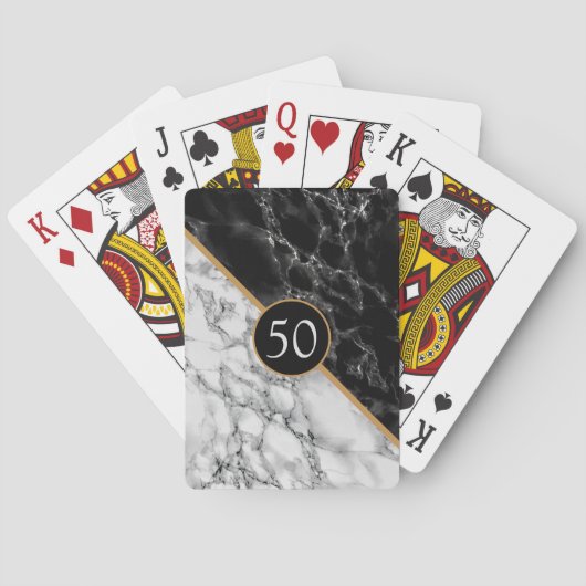 Gepersonaliseerde Verjaardag Jubileum Speelkaarten (Achterkant)