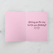 Gepersonaliseerde verjaardag kaart (Binnen)