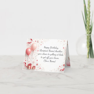 Gepersonaliseerde Verjaardag Kaart - Aangepaste na