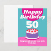 Gepersonaliseerde Verjaardag Kaart - De perfecte m (Voorkant / Achterkant)