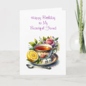 Gepersonaliseerde Verjaardag Kaart voor een mooie  (Voorkant)