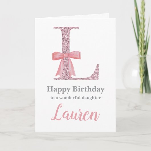 Gepersonaliseerde Verjaardag Kaart voor Haar - Let (Voorkant)