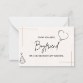 Gepersonaliseerde Verjaardag Kaart voor Vriend Notitiekaartje (Voorkant)