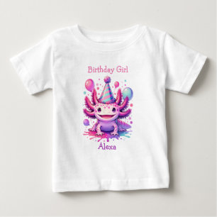 Gepersonaliseerde verjaardag Meisje Axolotl them