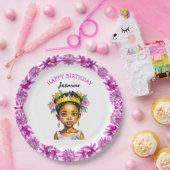 Gepersonaliseerde verjaardag Meisje Prinses van kl Papieren Bordje (Feest)