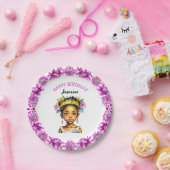 Gepersonaliseerde verjaardag Meisje Prinses van kl Papieren Bordje (Feest)