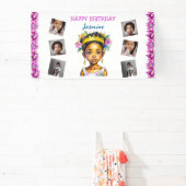 Gepersonaliseerde verjaardag Meisje Prinses van kl Spandoek (Insitu)