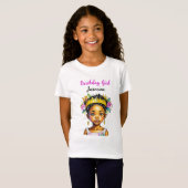 Gepersonaliseerde verjaardag Meisje Prinses van kl T-shirt (Voorkant volledig)