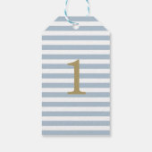 Gepersonaliseerde Verjaardag Minimalistische Strip Cadeaulabel (Achterkant)