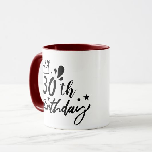 Gepersonaliseerde Verjaardag Mok - Custom Age Coff (Voorkant links)