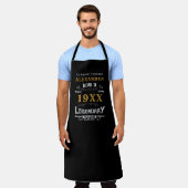 Gepersonaliseerde Verjaardag Monogram Legendary Da Schort (Gedragen)