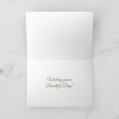 Gepersonaliseerde verjaardag | Mooie Koe en landsc Kaart (Binnen)