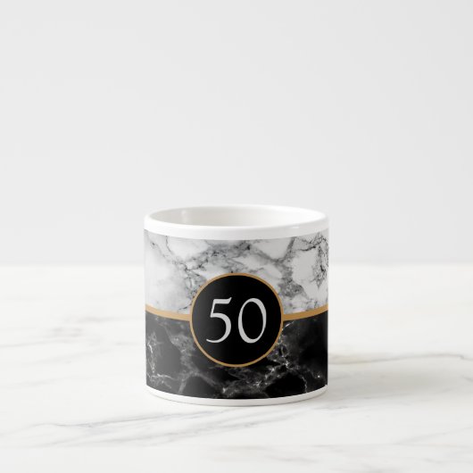 Gepersonaliseerde verjaardag of Jubileum Espresso  Espresso Kop (Voorkant)