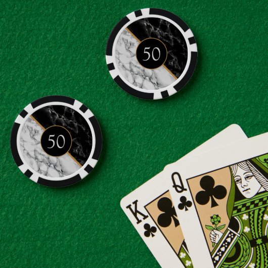 Gepersonaliseerde Verjaardag of Jubileum Poker Chi Poker Chips (Pokertafel (Dubbel))