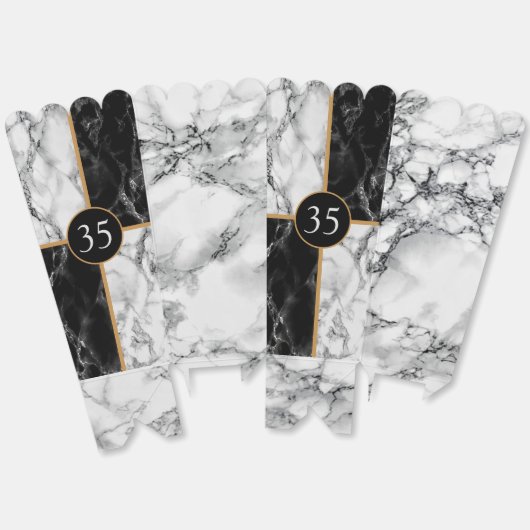 Gepersonaliseerde Verjaardag of Jubileum Popcorn B Bedankdoosjes (Ongevouwen)