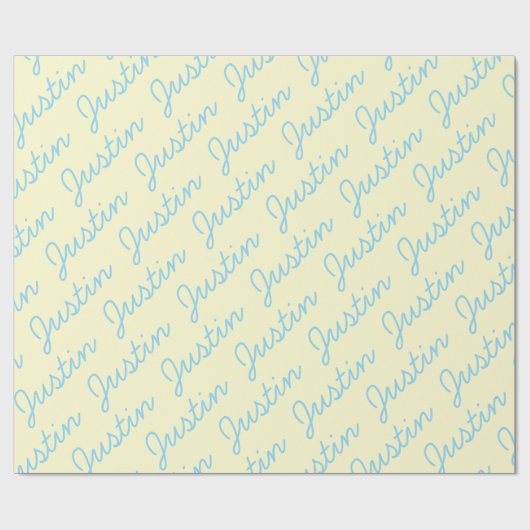 Gepersonaliseerde Verjaardag Party Naam Wrapping P Cadeaupapier (Vlak)